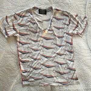 House of the Gods Pink Floyd Shirt M All Over Print Dark Side of the Moon Prism